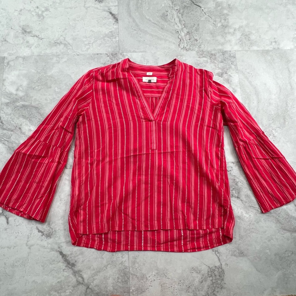 Loft Ann Taylor Softened Shirt Pink‎ Size XS Xsmall